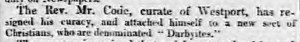 1836-03-05 The Worcester Herald 2 (Code, Darbyites)